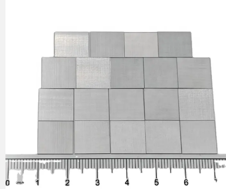 11×11 square CVD diamond chip close-up view