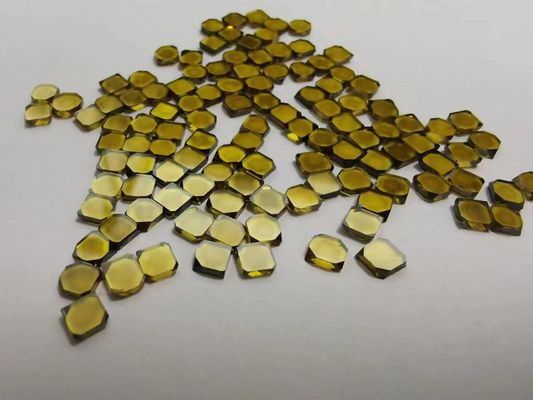 Yellow Single Crystal Lab Grown Diamonds HPHT 3mm - 6mm For Milling Tools