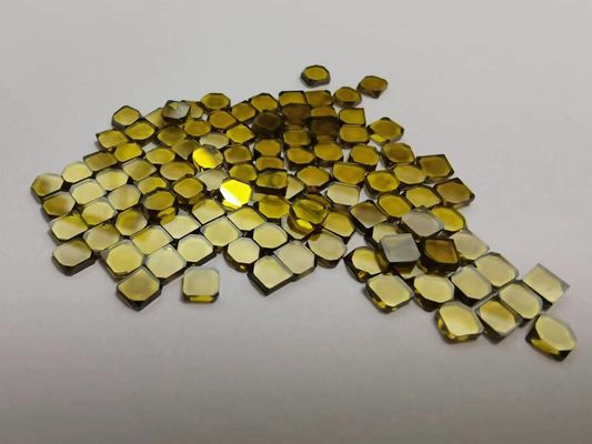 Yellow Single Crystal Lab Grown Diamonds HPHT 3mm - 6mm For Milling Tools