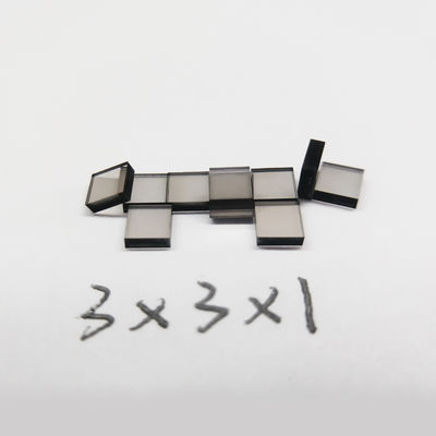 Brownish CVD Lab Grown Diamonds 3x3x1mm For Machining And Cutting Tools