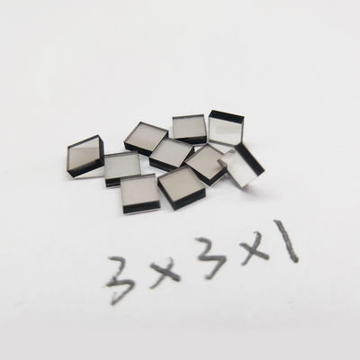 Brownish CVD Lab Grown Diamonds 3x3x1mm For Machining And Cutting Tools