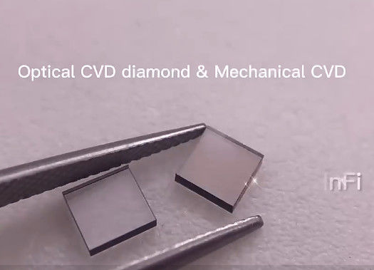 Brownish CVD Lab Grown Diamonds 3x3x1mm For Machining And Cutting Tools