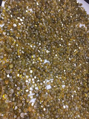 MCD Mono Crystalline Diamond Dodecahedron / Tower Shaped Yellow Rough Diamond