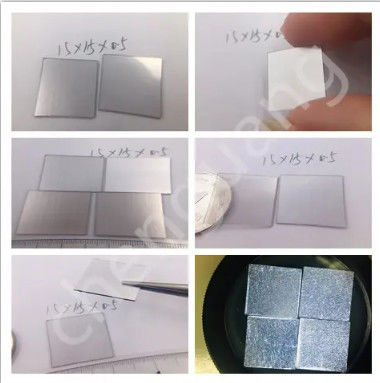 Flawless Square CVD Diamond Seeds 15X15 CVD Diamond Wafer