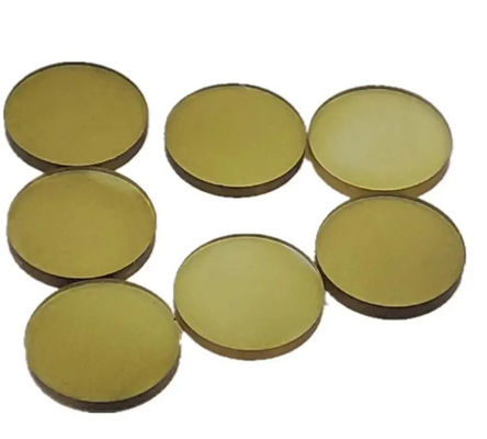 Yellow Single Crystal MCD Diamond Plates , Cutting Tool Diamond Round Disc