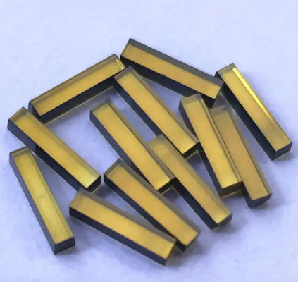 3 X 0.6 X 0.6mm 4 X0.8 X0.8mm MCD Diamond Sticks Mono Crystal Diamond Hpht Yellow