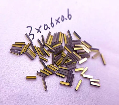3 X 0.6 X 0.6mm 4 X0.8 X0.8mm MCD Diamond Sticks Mono Crystal Diamond Hpht Yellow