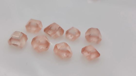 HPHT CVD Pink Diamond Rough Uncut Diamond For Jewelry Pink  Large Size Diamond
