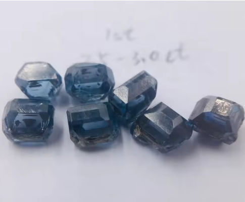 Blue Uncut HPHT Rough Diamond Industrial Synthetic Diamond For Gem