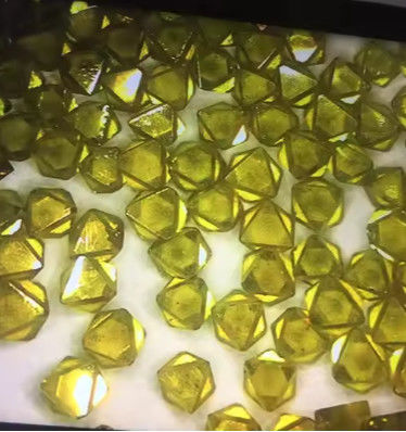Octahedron Rough Diamonds Hpht Yellow Industrial MCD Diamond Sharp Point