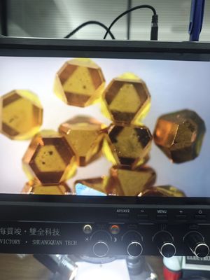 Octahedron Rough Diamonds Hpht Yellow Industrial MCD Diamond Sharp Point