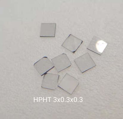 Unregular Square CVD HPHT Lab Grown Diamonds Mono Diamond Substrate 0.3mm 0.5mm 1mm