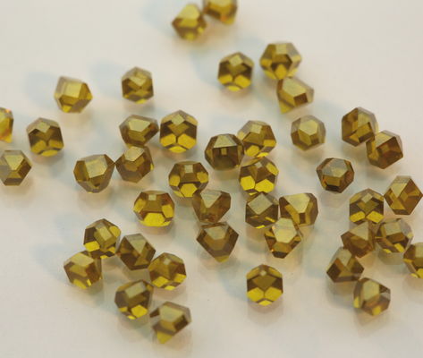 Industrial Yellow HPHT Lab Grown Diamonds Large Size Monocrystalline Diamond