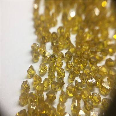 Industrial Yellow HPHT Lab Grown Diamonds Large Size Monocrystalline Diamond