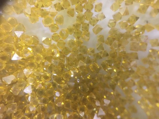 Raw Mono Crystal Industrial Diamond Grit Sharp Corner MCD Yellow Hpht Rough Diamond