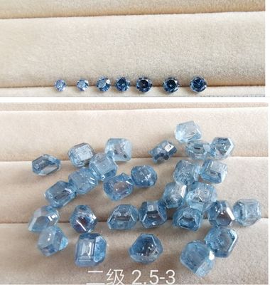 Rough Blue Lab Grown Diamonds HPHT Industrial Synthetic Diamond For Cutting Process