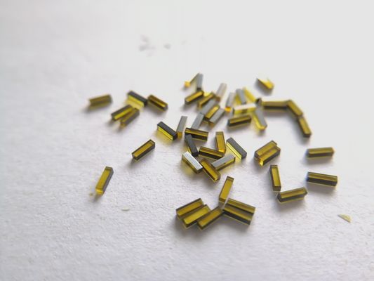 3x 0.8 X 0.8mm Yellow CVD HPHT Diamond Sticks For Vinyl Record Disc Cutter Needle