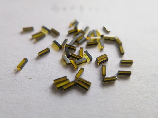 3x 0.8 X 0.8mm Yellow CVD HPHT Diamond Sticks For Vinyl Record Disc Cutter Needle