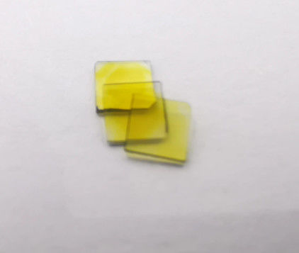 Lab Grown Synthetic Yellow Diamond Hpht Mono Diamond Plates 3*3*0.3mm