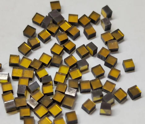 Yellow Synthetic Diamond Plates Mono Hpht Diamonds For Cutting Tools
