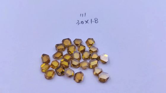 High Purity Mono Crystal Diamond Plate 111 Orientation HPHT Diamond For Wire Die
