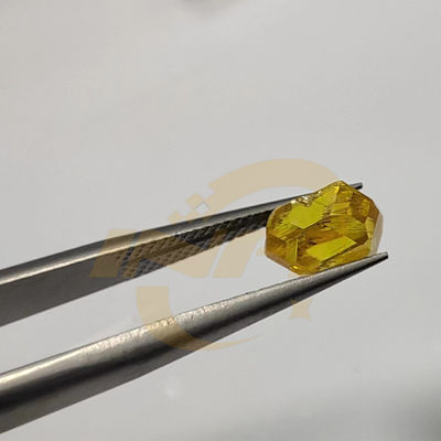 Yellow Uncut  Rough Diamond Lab Grown Synthetic Diamond For Gem