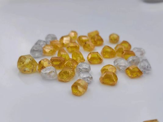 0.5-11ct  HPHT Big Size Yellow Rough Diamond Uncut Raw Diamond Stone