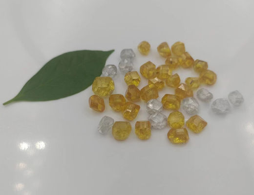 Fancy Yellow HPHT Rough Synthetic Diamond Laboratory Grown For Grinding