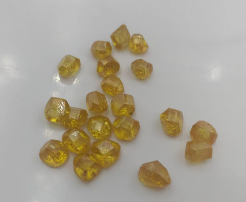 Fancy Yellow HPHT Rough Synthetic Diamond Laboratory Grown For Grinding