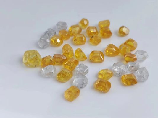 Fancy Yellow HPHT Rough Synthetic Diamond Laboratory Grown For Grinding
