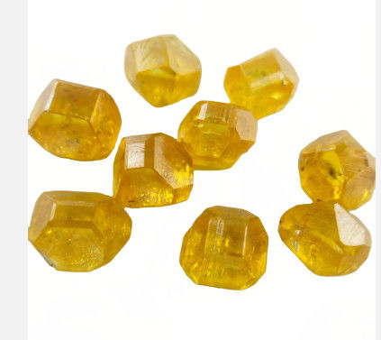 Light Or Dark Yellow HPHT Lab Grown Diamond Uncut Rough Synthetic Diamond