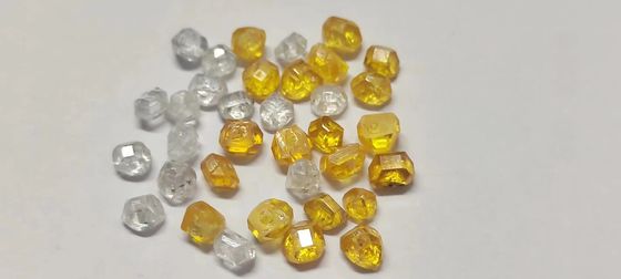 0.4-1ct Synthetic Yellow HPHT Rough Diamond Lab Created For Diamond Tools