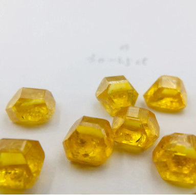 6-10ct Orange Yellow HPHT Lab Grown Diamond Uncut Rough Diamond For Industrial