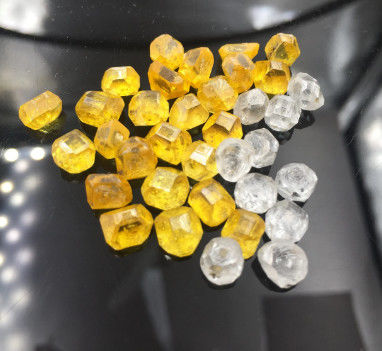 0.5-6ct Synthetic uncut diamond Yellow Hpht Rough Diamonds Synthetic Rough Uncut Diamond Price Per Carat lab grown diamond for jewelry yellow rough diamond