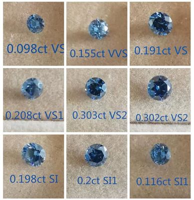 Light Blue color HPHT rough diamond, Dark blue color rough diamond stone, uncut lab grown blue diamond Boron doped hpht diamond 0.1-5ct 