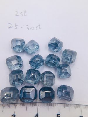Light Blue color HPHT rough diamond, Dark blue color rough diamond stone, uncut lab grown blue diamond Boron doped hpht diamond 0.1-5ct 