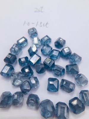 Light Blue color HPHT rough diamond, Dark blue color rough diamond stone, uncut lab grown blue diamond Boron doped hpht diamond 0.1-5ct 