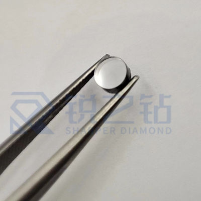 Round Shape Optical CVD Diamond Single Crystal Synthetic Diamond Diameter 2mm To 10mm