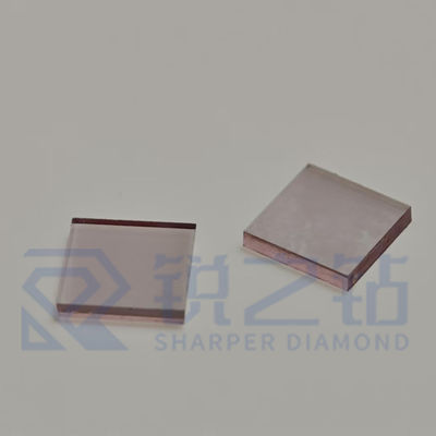 Optical Grade Pink CVD Diamond Plate 3x3x0.5mm Synthetic CVD Lab Grown Diamond