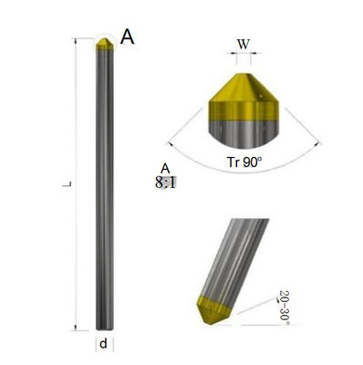 Universal MCD CVD Diamond Cutter Conical Color Wire Cutter For Industrial
