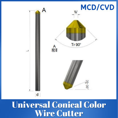 Universal MCD CVD Diamond Cutter Conical Color Wire Cutter For Industrial