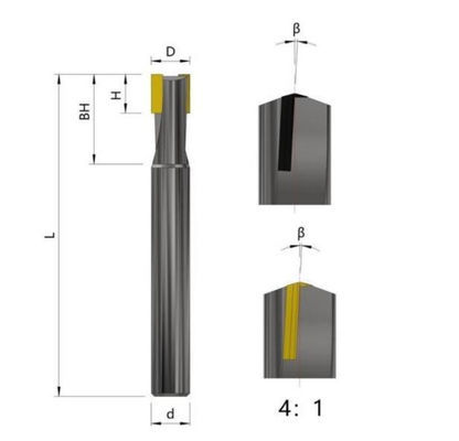 Diamond Helical End Mill Mirror Finish PCD MCD Diamond Tools Ra0.05μM 5-10x Lifespan
