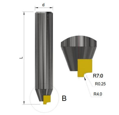 Multi Radius Contour End Mill 10x Faster PCD MCD Diamond Tools