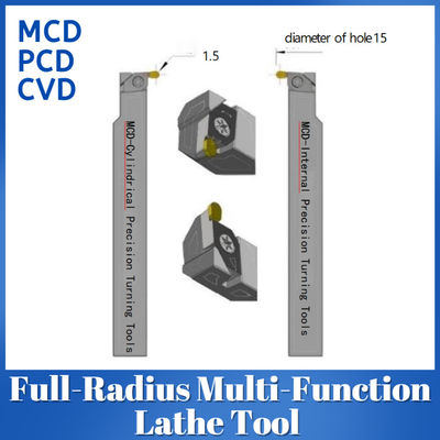 Full Radius Lathe Tool 10x Lifespan PCD MCD Jewelry Tools Ra0.1μM Finish Multi Function