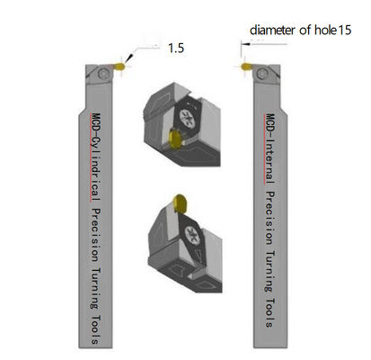 Full Radius Lathe Tool 10x Lifespan PCD MCD Jewelry Tools Ra0.1μM Finish Multi Function