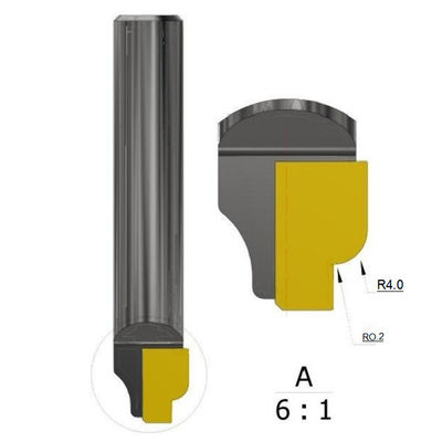 Diamond Contour End Mill MCD PCD CVD Tools For Aerospace Medical Precision Molding