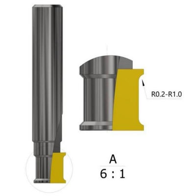 Diamond Contour End Mill MCD PCD CVD Tools For Aerospace Medical Precision Molding