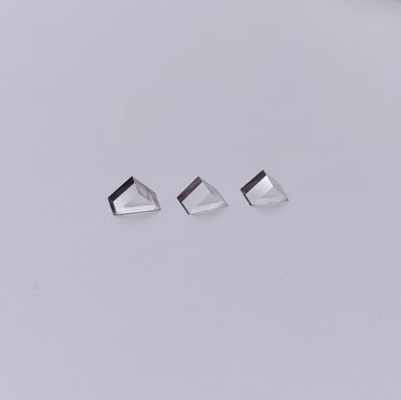 Triangle Prism Optical CVD Diamond 6-Side Polished High Transparency Loose Mono Crystal Diamond