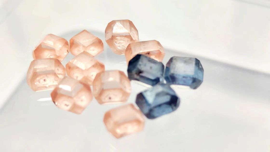 Pink cvd hpht lab diamond vvs vs pink rough diamond pink raw uncut hpht rough lab grown diamond for jewelry