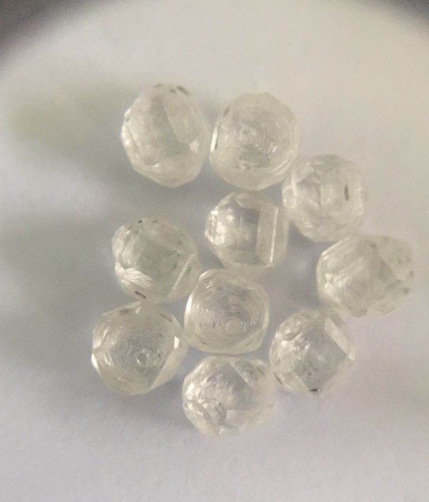 White Rough HPHT Lab Grown Diamonds Single Crystal Synthetic 1.0 - 1.5 Ct